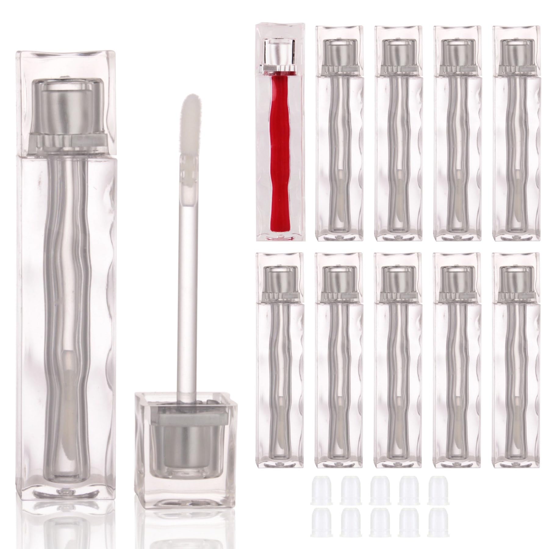 Amazon.co.jp: COSIDEA 10個 空 4ml クリアリップグロスチューブ